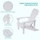 preview thumbnail 5 of 76, Bonosuki Outdoor HIPS Weather-Resistant Plastic Adirondack Chairs