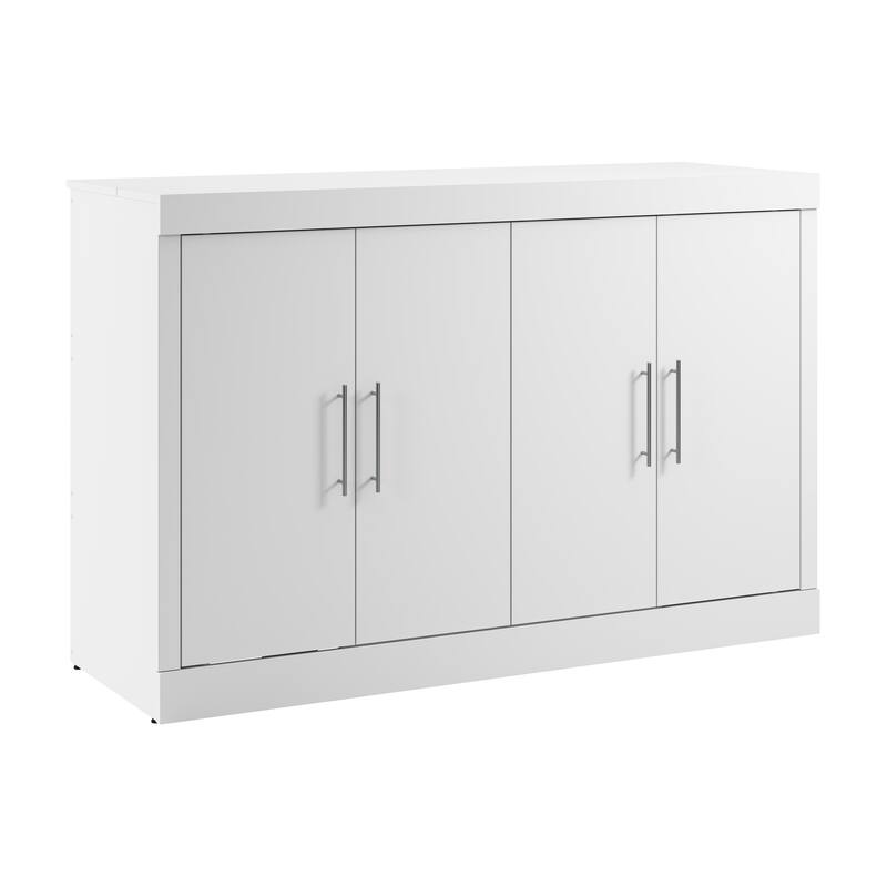 Nebula 69W Full Cabinet Bed with Mattress by Bestar