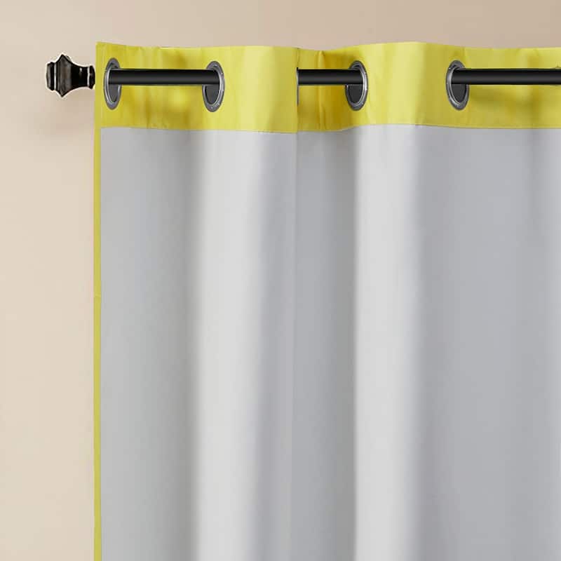 Chevron Printed Room Darkening Grommet Top Panel Pair