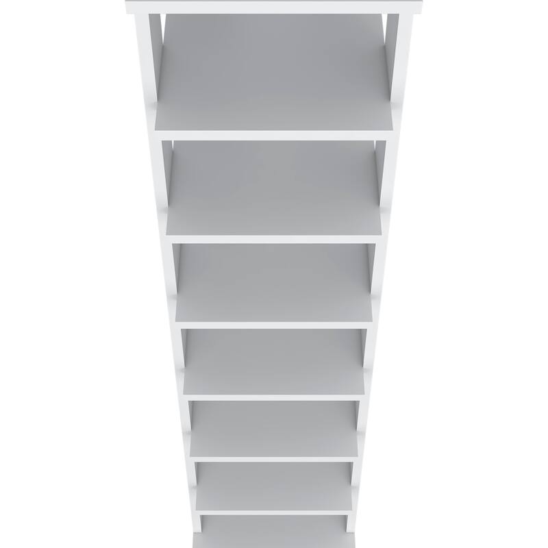 White 7-Tier Tall Vertical Shoe Rack, Freestanding Organizer with Open Shelves
