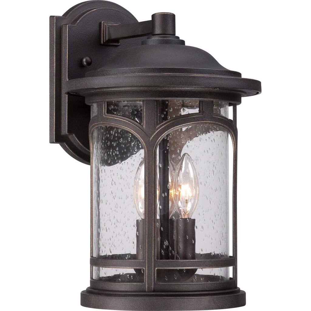 Roseto Clinton 3 Light 14-1/2" Tall Outdoor Wall Sconce with a Glass