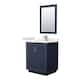 Option Dark Blue / White Quartz Top / Brushed Nickel