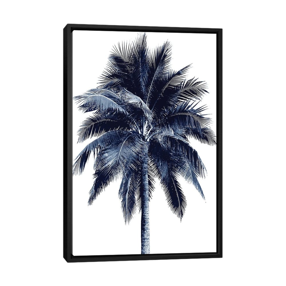 iCanvas "Blue Palm Tree I" by Devon Davis Framed Canvas Print