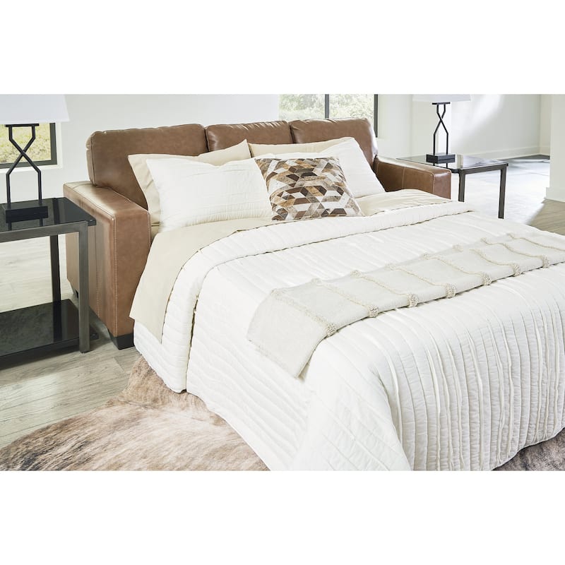 Signature Design by Ashley Bolsena Caramel Queen Sofa Sleeper - 85"W x 38"D x 36"H