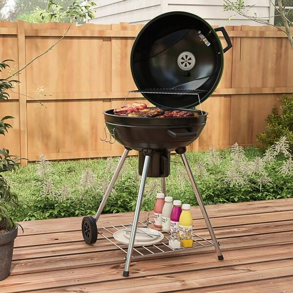 coolabah outdoor mini kettle bbq BEAU JARDIN 18 Inch Charcoal Grill for Cooking Portable Smoker Camping Barbecue Coal Heat Preservation Dual Venting System Heavy Duty with Thickened Wheels for Small Patio Backyard With the Coleman Cookout Charcoal Kettle Grill Coolabah Charcoal Bbq | TikTok