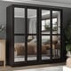 preview thumbnail 20 of 36, Palace Imports 100% Solid Wood Wall Closet System of Wardrobe Armoires with Mirrored, Louvered or Raised Panel Sliding Doors
