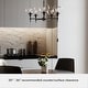 preview thumbnail 7 of 13, Hunter Xidane Metal and Glass Orb Chandelier - Entry, Kitchen or Dining Room Table, Bedroom - Mid-Century Modern, Transitional