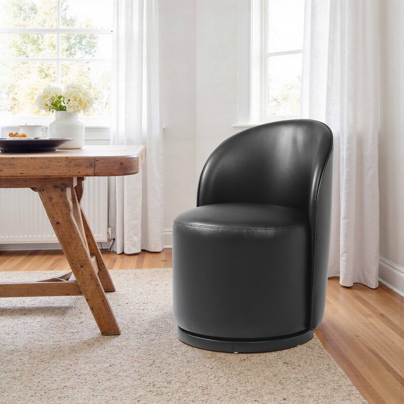 23" W Upholstered Swivel Side Chair for Dining Room, Balcony, Parlour