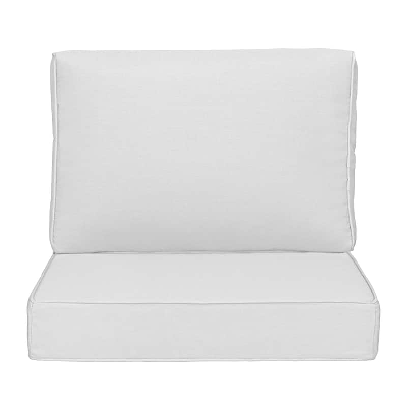 Modern 24" Outdoor Deep Seat Cushions Set, Outdoor Cushions for Chairs - 23" W x 24.5" D