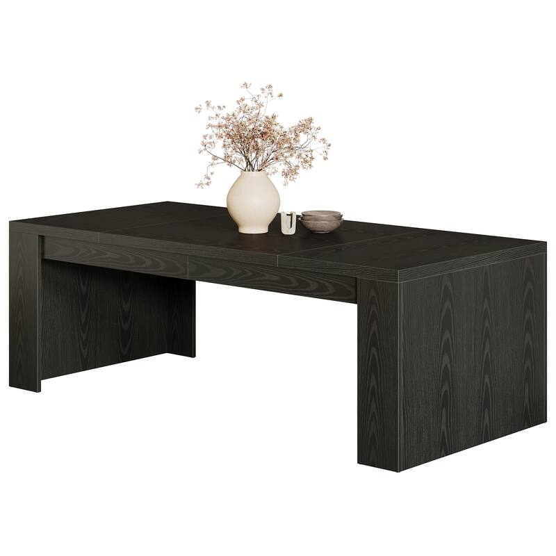 70.86-Inch Rectangular Dining Table for 6-8, Farmhouse Wooden Kitchen Table