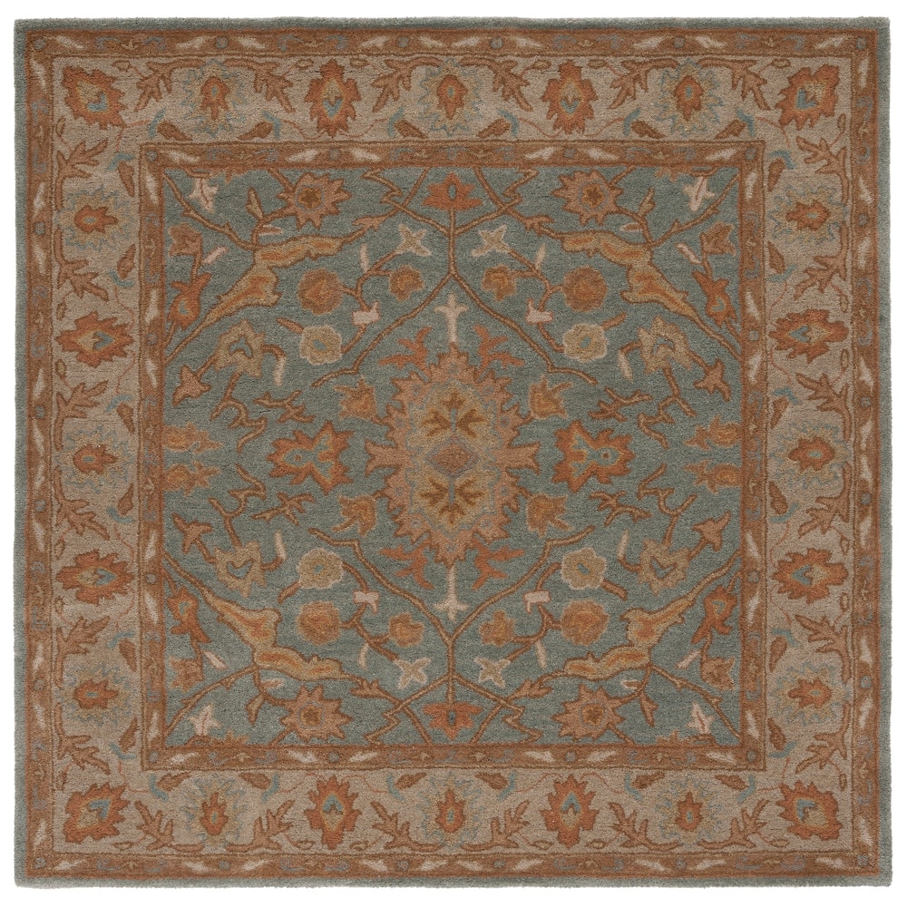 SAFAVIEH Handmade Heritage Mallorca Border Traditional Oriental Wool Rug