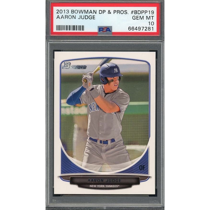 Aaron Judge 2013 Bowman DP & Pros Baseball Rookie Card RC #BDPP19 Graded PSA 10 - 8'6" x 11'6"