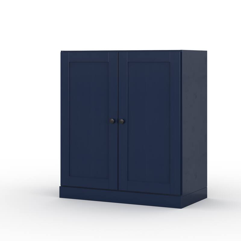 Palace Imports 100% Solid Wood 32" Bathroom Storage Cabinet with Shaker Doors and Adjustable Shelves