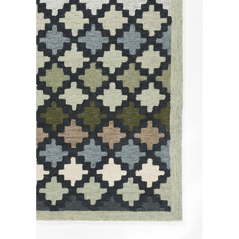 Erin Gates by Momeni Abbott Diamond Trellis Hand Tufted Wool Area Rug