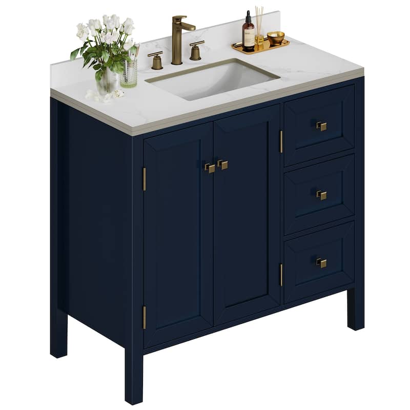 Moasis 36"/40"/ 47" Bathroom Vanity Cabinet with Sink