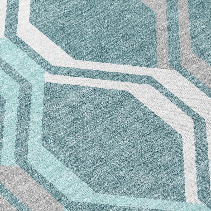 Machine Washable Indoor/ Outdoor Contemporary Dimensions Chantille Rug