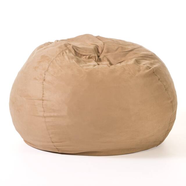 Madison Faux Suede 5-foot Beanbag Chair by Christopher Knight Home