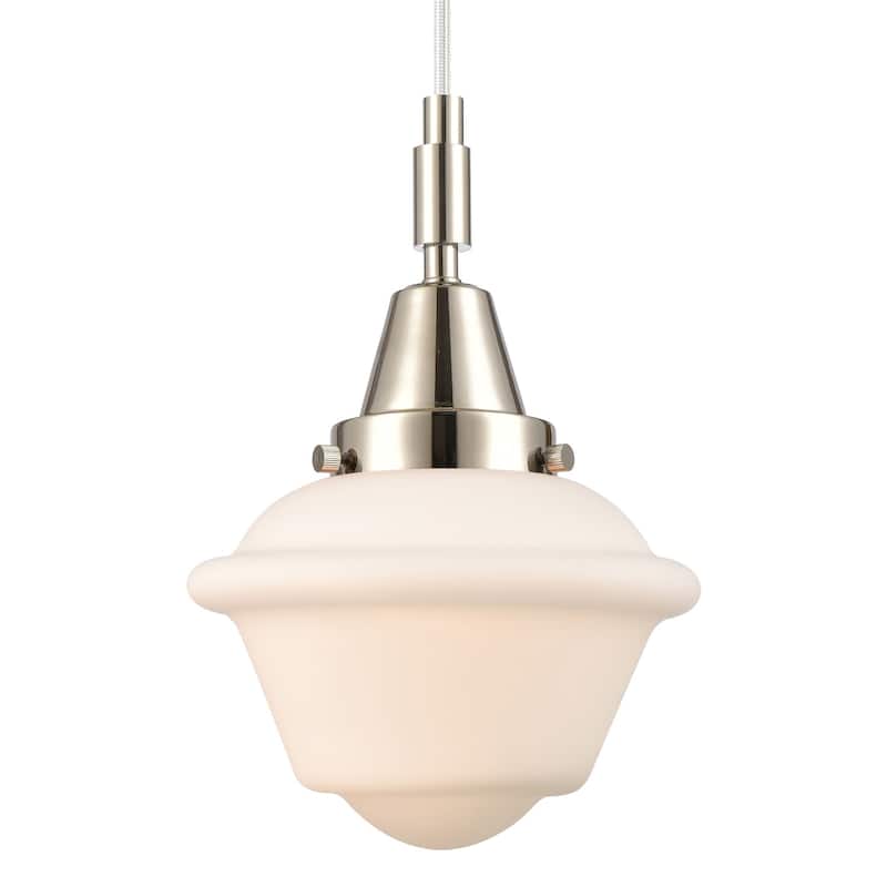 Innovations Lighting 447-1P-G531 Oxford 7" Wide Mini Pendant with - Polished Nickel