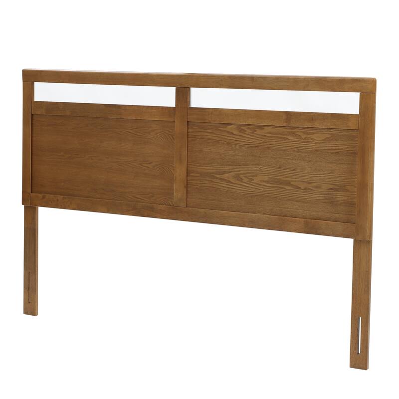Farmhouse Double Panel Wood Headboard, King or Queen
