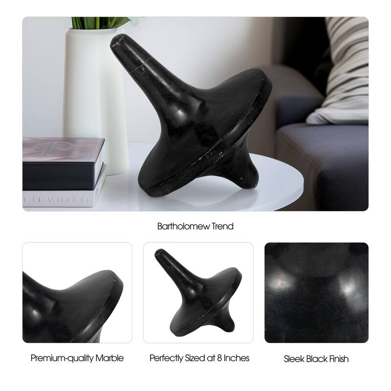 Sagebrook Home Dressler Black Marble Tops