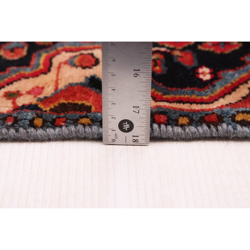 ECARPETGALLERY Hand-knotted Anatolian Vintage Dark Navy Wool Rug - 3'3 x 5'5