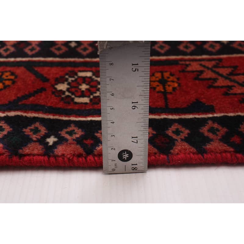 ECARPETGALLERY Hand-knotted Anadol Navy, Red Wool Rug - 5'3 x 9'5