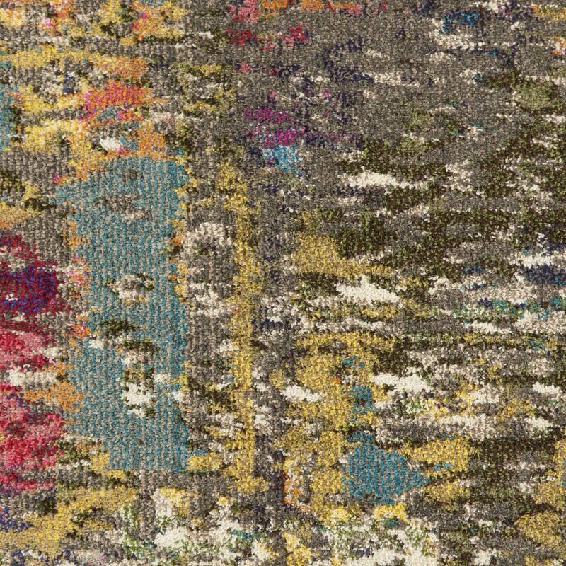 Power Loomed Abstract Non Skid Stain Resistant Area Rug - 115' X '79' X '0.5