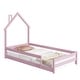 preview thumbnail 7 of 7, Twin Size Montessori Floor Bed with Fences, Wood Twin Kids Bed Frame