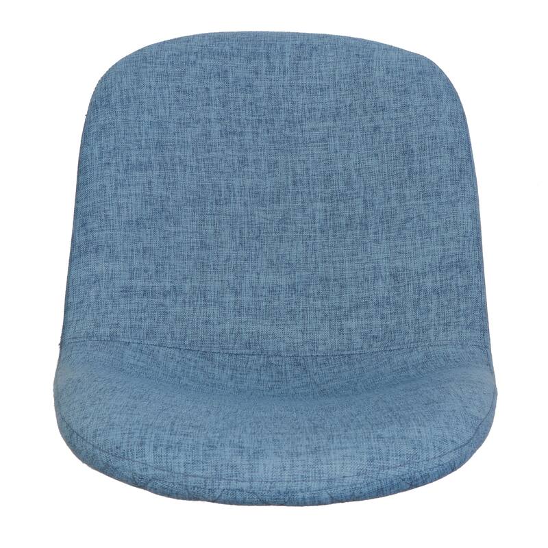 Fabric Dining Chair Set of 2 Round Back Accent Chairs Arc Lounge Chair