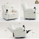 preview thumbnail 15 of 36, 270° Swivel Velvet Recliner, Extra Wide Power Recliner Chair w/Heat Massage - USB & Type C Charging Port