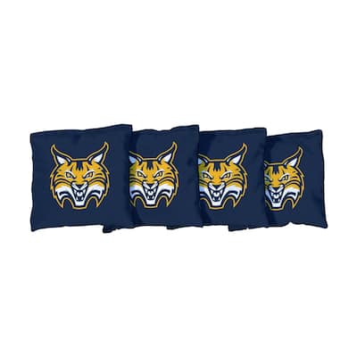 Quinnipiac University Bobcats Blue Cornhole Bags