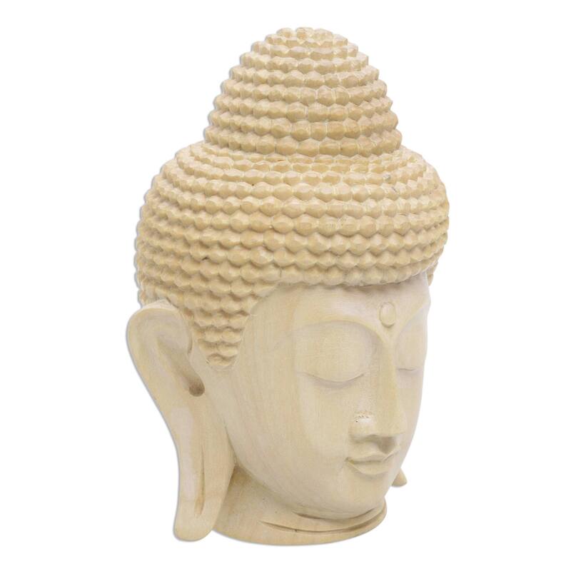 Novica Handmade Buddha Harmony Wood Statuette