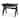 Arvin Black Solid Wood Stool