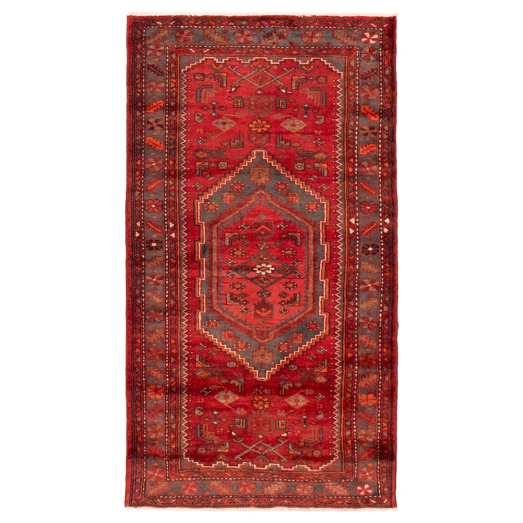 ECARPETGALLERY Hand-knotted Andelz Red Wool Rug - 3'7 x 6'10