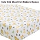 preview thumbnail 4 of 54, Polka Dot Animal Bear Friends ABC&123 Unisex Multi-color Cotton Toddler/Baby Crib Child Fitted Sheet Set (Pack of 3) - N/A