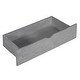 preview thumbnail 8 of 12, Gray Full Size Wood Bed with House-shaped Headboard and Drawers