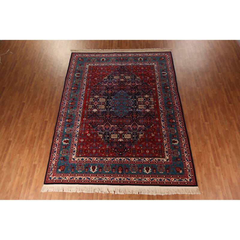 Vegetable Dye Tabriz Chinese Area Rug Handmade Wool Carpet - 9'3"x 12'1"