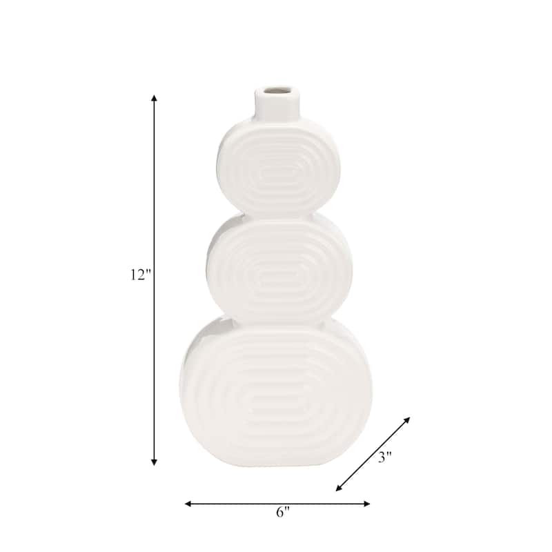 Sagebrook Home Stacked Circle Vase