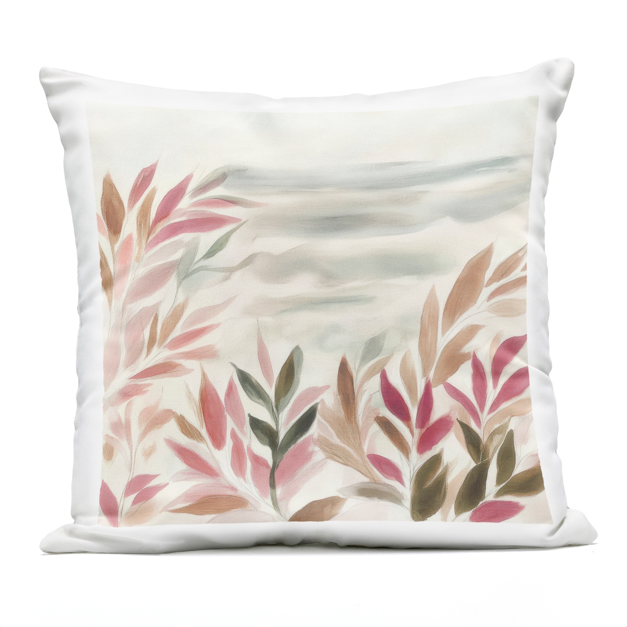 Stupell Muted Windblown Leaves Printed Outdoor Throw Pillow Design by Mona Grace