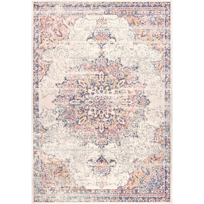 Nuloom Vintage Persian Medallion Faded Area Rug