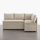 preview thumbnail 32 of 58, Spruce & Spring Modern 74" L-Shaped Dining Bench with Storage, Corner Breakfast Nook Banquette Bench