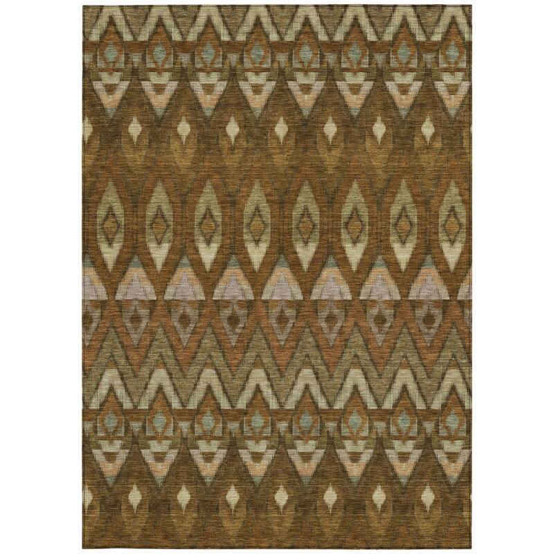 HomeRoots Southwestern Transitional Rectangle Outdoor Rug