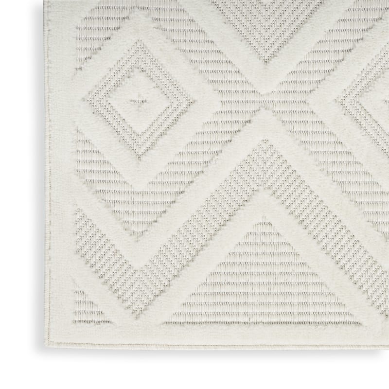 HomeRoots Geometric Modern Runner Outdoor Rug - 12' Runner