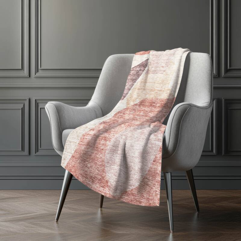 Premium Machine Washable Casual Contemporary Sherpa Throw Blanket