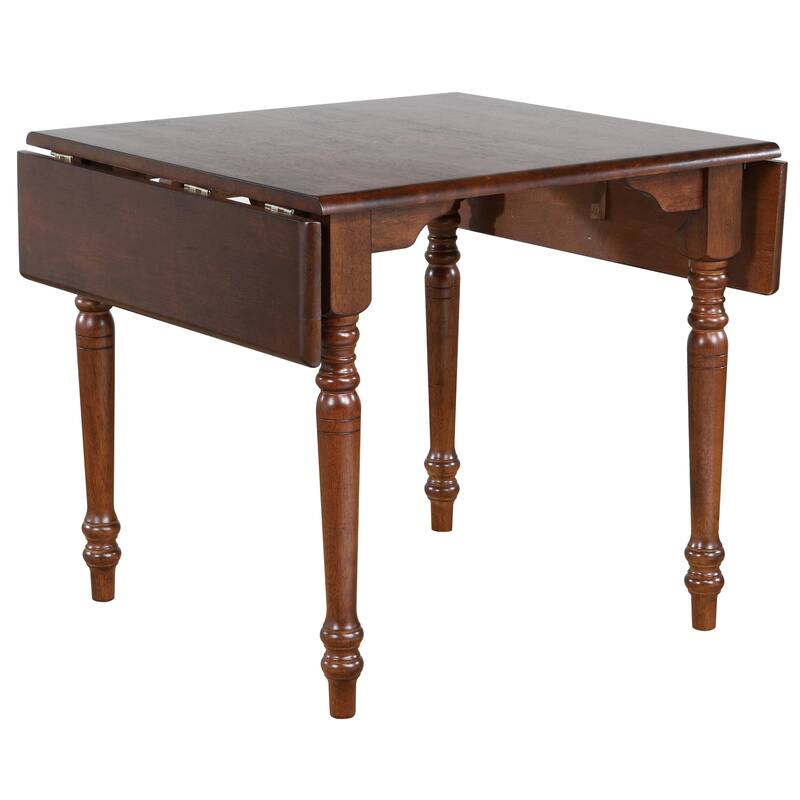 Wooden Rectangular Extendable Drop Leaf Dining Table - 48" - Brown