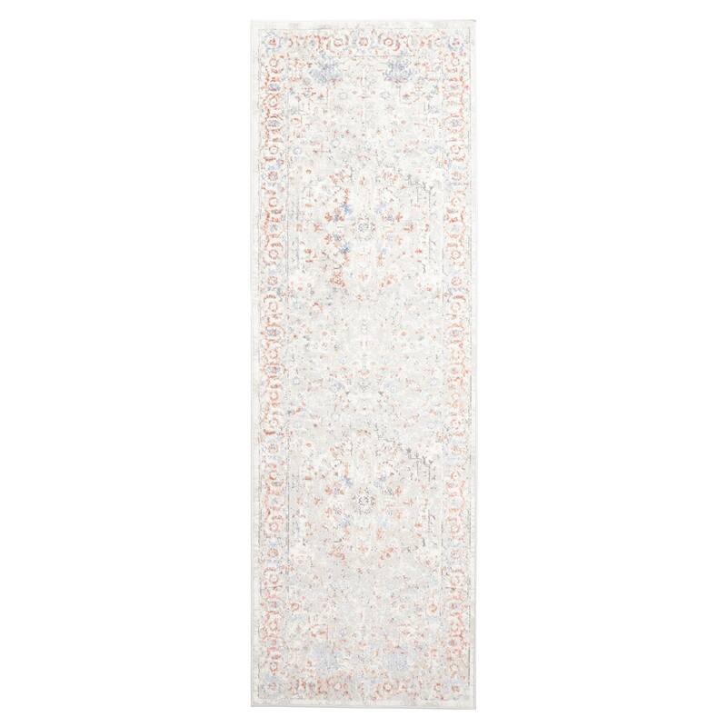 ECARPETGALLERY Machine Made Mira Ivory Area Rug - Ivory - 2'8 x 8'2