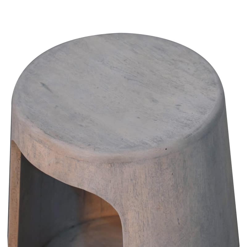 Solid Wood Acid Wash Side Table