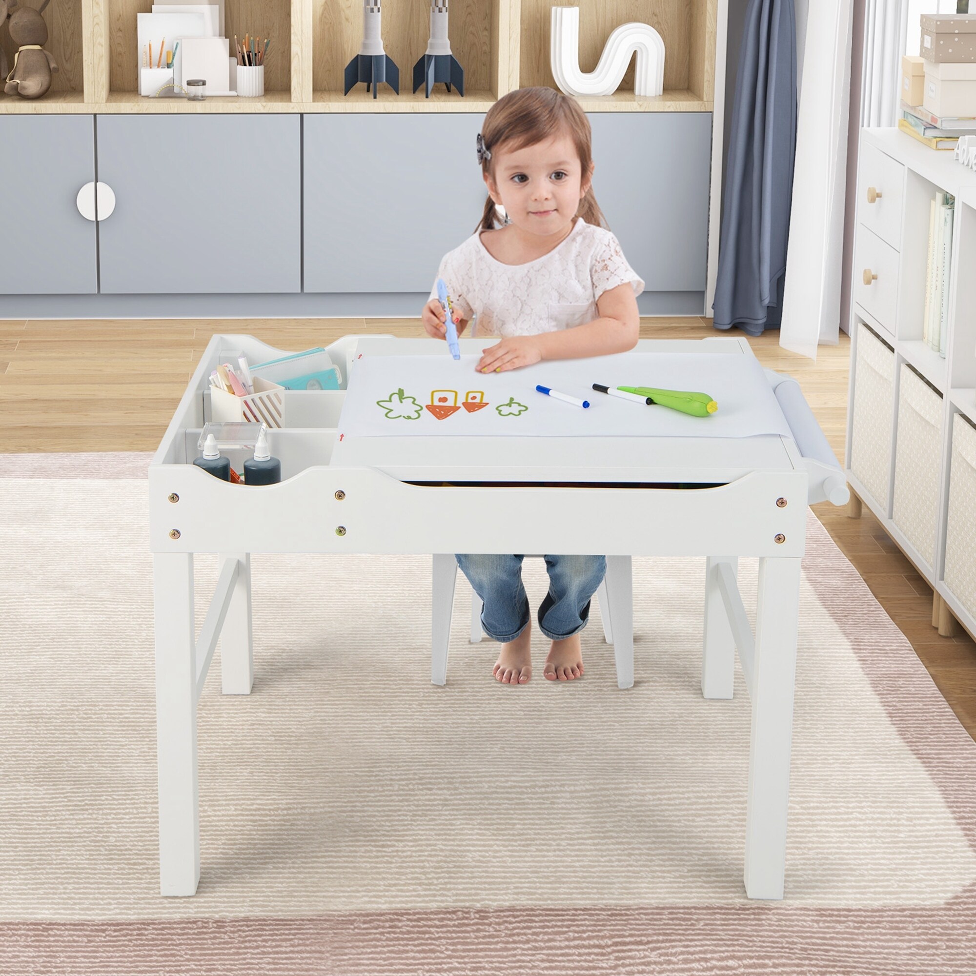 Kids multi activity table outlet