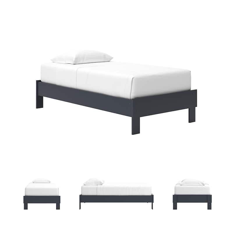 Signature Design by Ashley Simmenfort Blue Platform Bed