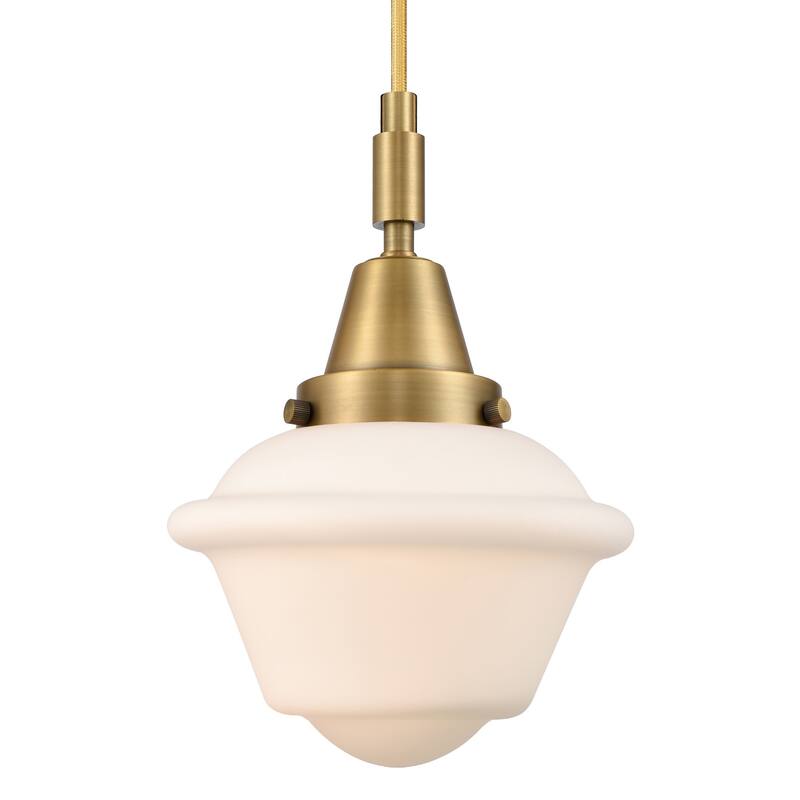 Innovations Lighting 447-1P-G531 Oxford 7" Wide Mini Pendant with - Brushed Brass
